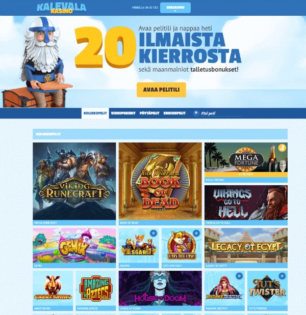 kalevala kasino etusivu