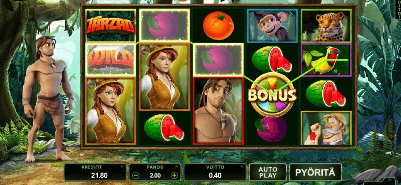 tarzan slotti