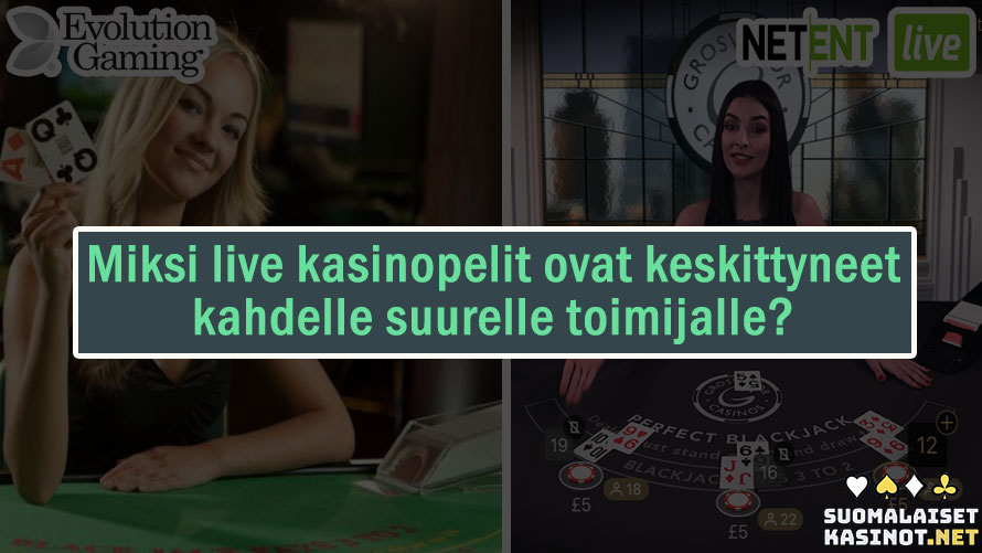 Why live casino games are focused on two big players