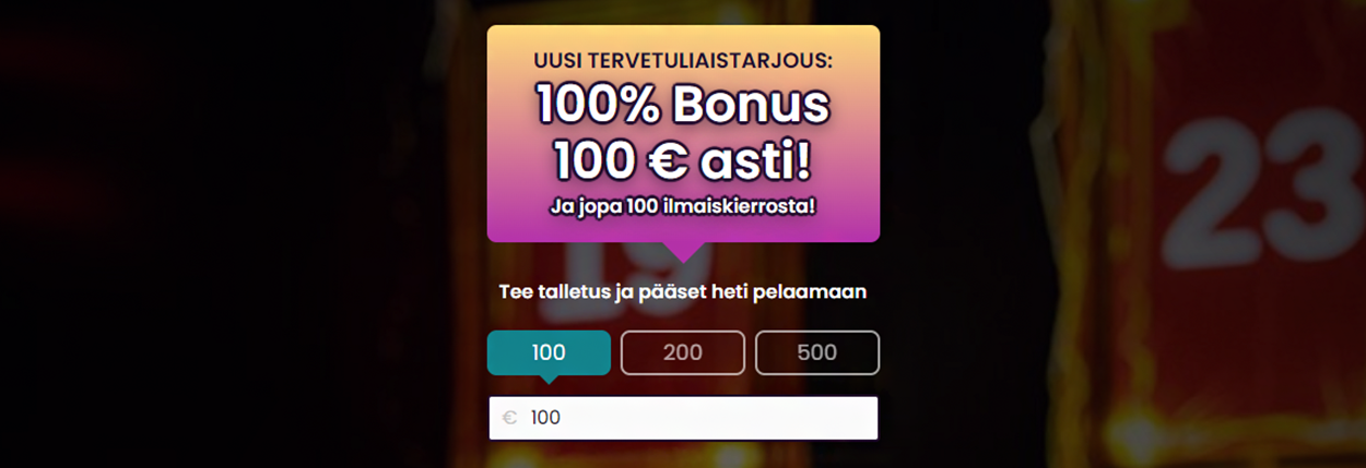 Boomcasino tervetuliaisbonus