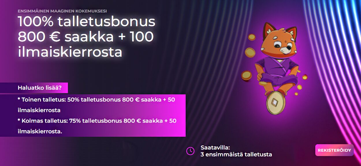 Lucky fox casinon tervetuliaisbonus luckyfox-casinon-tervetuliaisbonus